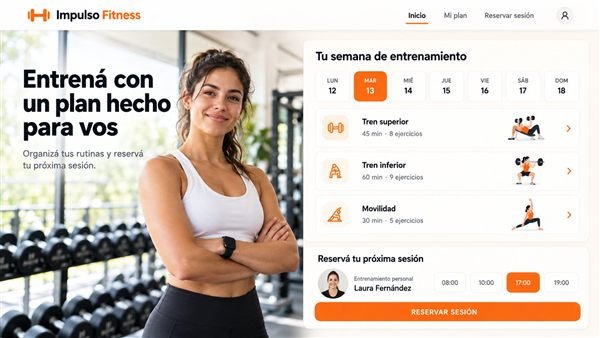 Web para Gimnasio o personal trainer