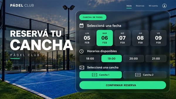 Pádel · Reserva de canchas